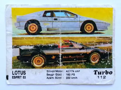 Снимка за обява „⭐ Картинка Turbo Турбо черно 112 Lotus Esprit 53 ⭐"