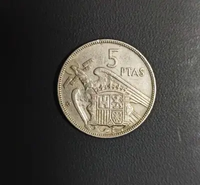 Снимка за обява „🇪🇸 Испания 1957 5 песети 🇪🇸"