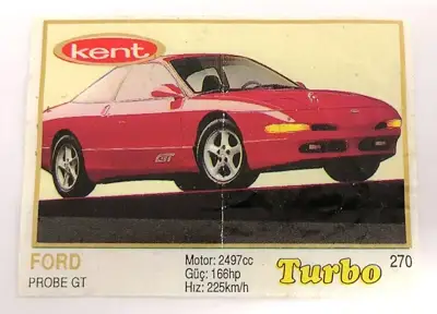Снимка за обява „⭐ Картинка Turbo Турбо жълто 270 Ford Probe GT ⭐"
