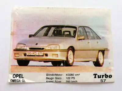 Снимка за обява „⭐ Картинка Turbo Турбо черно 57 Opel Omega GL ⭐"