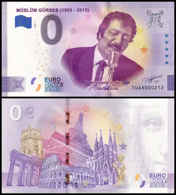Снимка за обява „⭐ Турция 2020 0 евро Müslüm Gürses UNC нова ⭐"