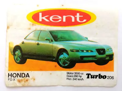 Снимка за обява „⭐ Картинка Turbo Турбо черно 206 Honda FS-X ⭐"