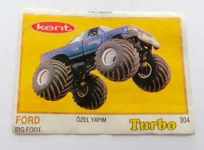 Снимка за обява „⭐ Картинка Turbo Турбо жълто 304 Ford Big Foot ⭐"