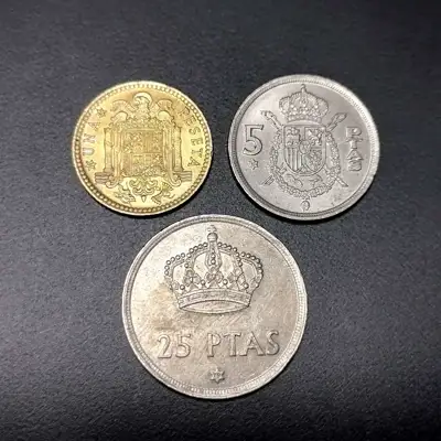 Снимка за обява „🇪🇸 Лот монети Испания 1975 3 броя 🇪🇸"