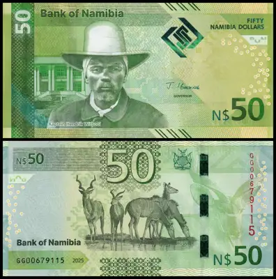Снимка за обява „🇳🇦 Намибия 2025 50 долара UNC нова 🇳🇦"