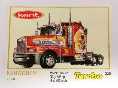 Снимка за обява „⭐ Картинка Turbo Турбо жълто 328 Kenworth T-600 ⭐"
