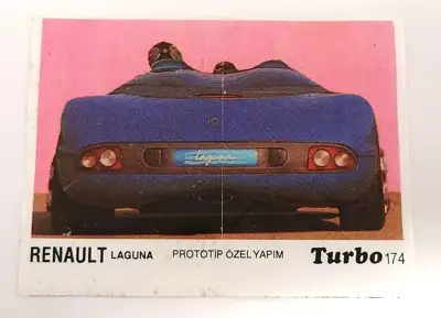 Снимка за обява „⭐ Картинка Turbo Турбо черно 174 Renault Laguna ⭐"