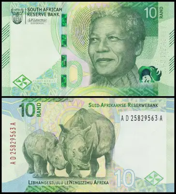 Снимка за обява „🇿🇦 Южна Африка 2023 10 ранд UNC нова 🇿🇦"