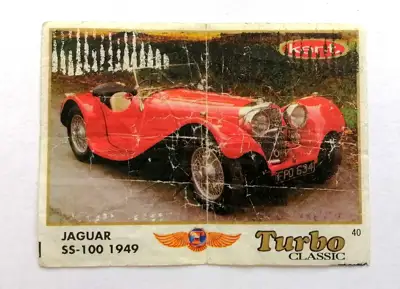 Снимка за обява „⭐ Картинка Turbo Турбо класик 40 Jaguar SS-100 1949 ⭐"