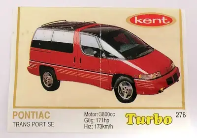 Снимка за обява „⭐ Картинка Turbo Турбо жълто 278 Pontiac Trans Port ⭐"