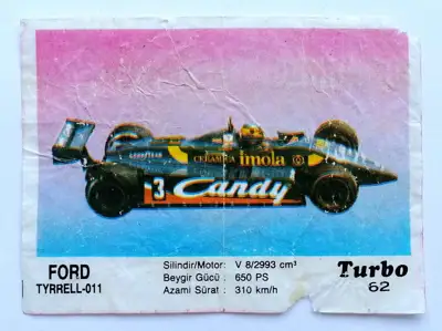 Снимка за обява „⭐ Картинка Turbo Турбо черно 62 Ford Tyrrell-011 ⭐"