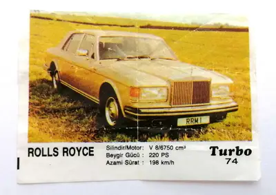 Снимка за обява „⭐ Картинка Turbo Турбо черно 74 Rolls Royce ⭐"