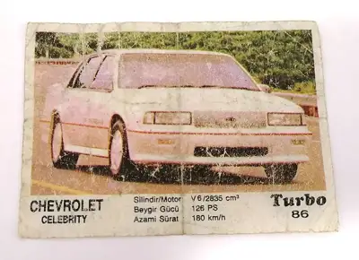 Снимка за обява „⭐ Картинка Turbo Турбо черно 86 Chevrolet Celebrity ⭐"