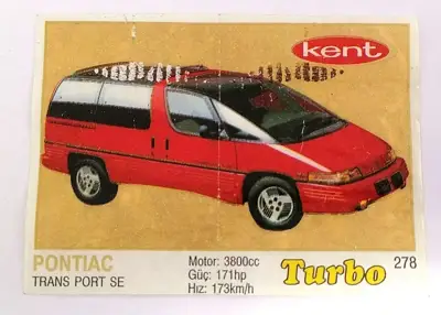 Снимка за обява „⭐ Картинка Turbo Турбо жълто 278 Pontiac Trans Port ⭐"
