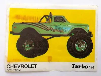 Снимка за обява „⭐ Картинка Turbo Турбо черно 194 Chevrolet ⭐"