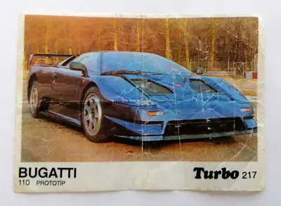 Снимка за обява „⭐ Картинка Turbo Турбо черно 217 Bugatti 110 ⭐"