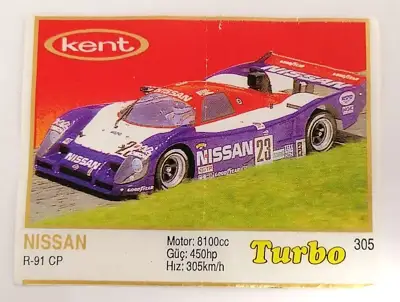 Снимка за обява „⭐ Картинка Turbo Турбо жълто 305 Nissan R-91 CP ⭐"