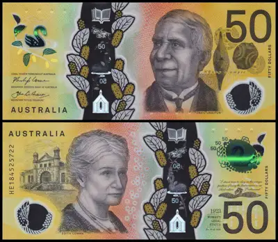 Снимка за обява „🇦🇺 Австралия 2023 50 долара полимер UNC нова 🇦🇺"