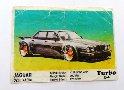 Снимка за обява „⭐ Картинка Turbo Турбо черно 54 Jaguar Ozel Yapim ⭐"