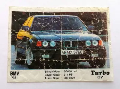 Снимка за обява „⭐ Картинка Turbo Турбо черно 67 BMV 735i ⭐"