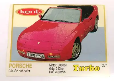 Снимка за обява „⭐ Картинка Turbo Турбо жълто 274 Porsche 944 S2 ⭐"
