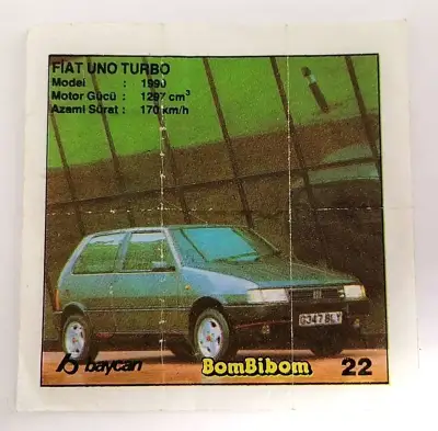 Снимка за обява „⭐ Картинка BomBibom 1-60 22 Fiat Uno Turbo ⭐"