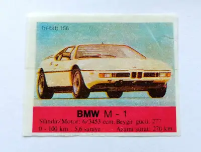 Снимка за обява „⭐ Картинка Би-Бип 156 BMW M-1 ⭐"