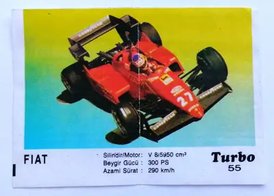 Снимка за обява „⭐ Картинка Turbo Турбо черно 55 Fiat ⭐"