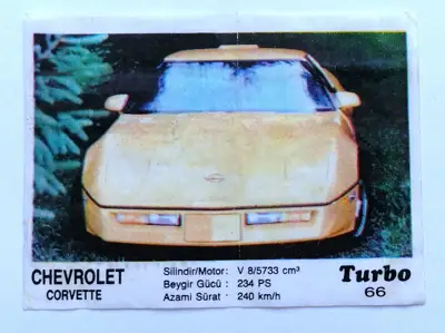Снимка за обява „⭐ Картинка Turbo Турбо черно 66 Chevrolet Corvette ⭐"