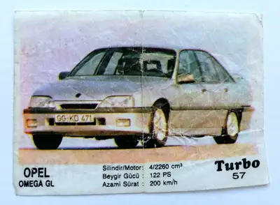 Снимка за обява „⭐ Картинка Turbo Турбо черно 57 Opel Omega GL ⭐"
