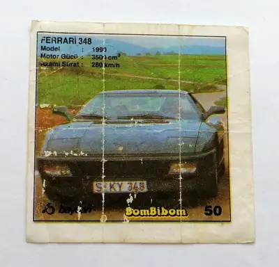Снимка за обява „⭐ Картинка BomBibom 1-60 50 Ferrari 348 ⭐"