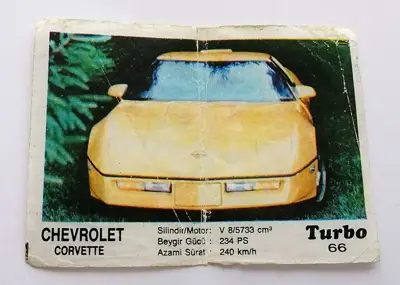 Снимка за обява „⭐ Картинка Turbo Турбо черно 66 Chevrolet Corvette ⭐"