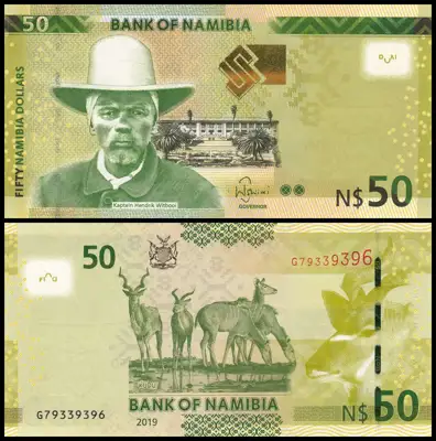 Снимка за обява „🇳🇦 Намибия 2019 50 долара UNC нова 🇳🇦"