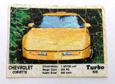 Снимка за обява „⭐ Картинка Turbo Турбо черно 66 Chevrolet Corvette ⭐"