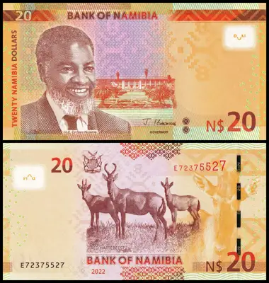Снимка за обява „🇳🇦 Намибия 2022 20 долара UNC нова 🇳🇦"