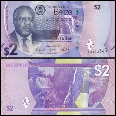 Снимка за обява „🇧🇿 Белиз 2025 2 долара UNC нова 🇧🇿"