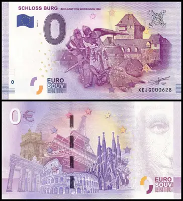 Снимка за обява „⭐ Германия 2017 0 евро Schloss Burg UNC нова ⭐"