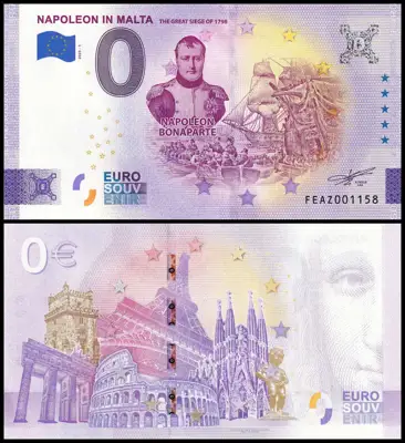 Снимка за обява „🇲🇹 Малта 2023 0 евро Napoleon in Malta UNC нова 🇲🇹"