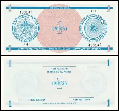 Снимка за обява „🇨🇺 Куба 1985 1 песо кръгло C UNC нова 🇨🇺"