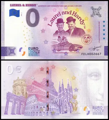 Снимка за обява „🇲🇹 Малта 2024 0 евро Laurel and Hardy UNC нова 🇲🇹"