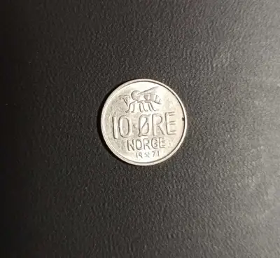 Снимка за обява „🇳🇴 Норвегия 1971 10 оре 🇳🇴"