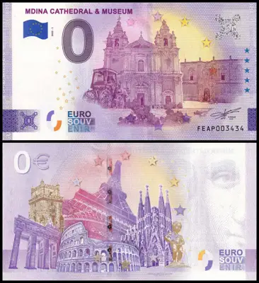 Снимка за обява „🇲🇹 Малта 2022 0 евро Mdina Cathedral and Museum UNC нова 🇲🇹"