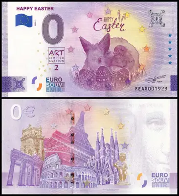 Снимка за обява „🇲🇹 Малта 2022 0 евро Happy Easter UNC нова 🇲🇹"