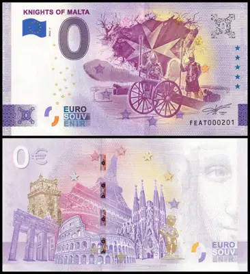 Снимка за обява „🇲🇹 Малта 2022 0 евро Knights of Malta UNC нова 🇲🇹"