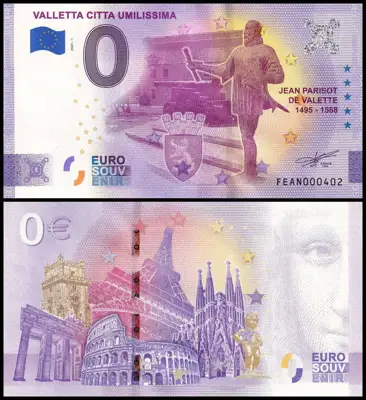 Снимка за обява „🇲🇹 Малта 2021 0 евро Valetta Citta Umilissima UNC нова 🇲🇹"