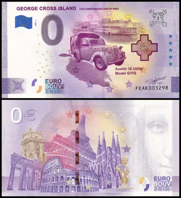 Снимка за обява „🇲🇹 Малта 2020 0 евро George Cross Island UNC нова 🇲🇹"