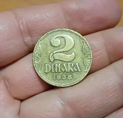 Снимка за обява „2 динара Югославия 1938"