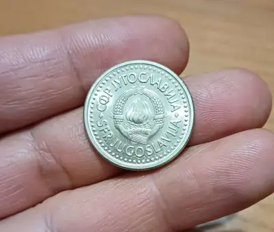 Снимка за обява „1 динар 1991 Югославия с гланца"