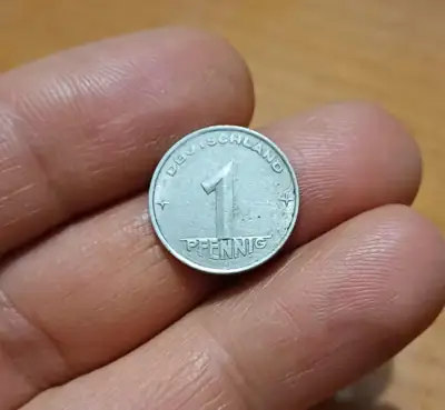 Снимка за обява „1 пфенинг ГДР 1952 РЯДЪК"