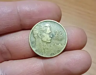 Снимка за обява „20 динара Югославия 1955"